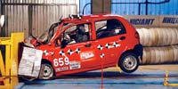 Краш-тест автомобиля Daewoo Matiz